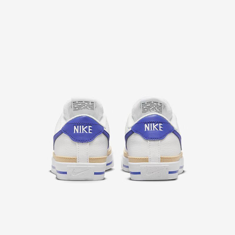 NIKE Women's Skateboarding Shoes COURT LEGACY NN Sneakers DH3161-100 White And Black, Size 37.5 4