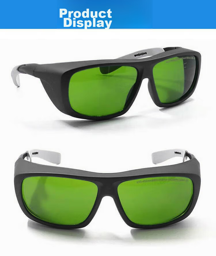 Beifute Laser Protective Goggles for Visible Light, Industrial Strong Light, Fiber Laser Marking Machine, Welding, Rust Removal, Beauty Use, Red Green Blue Purple Laser Pen Protection, Laser Shooting Goggles 200-700NM 6