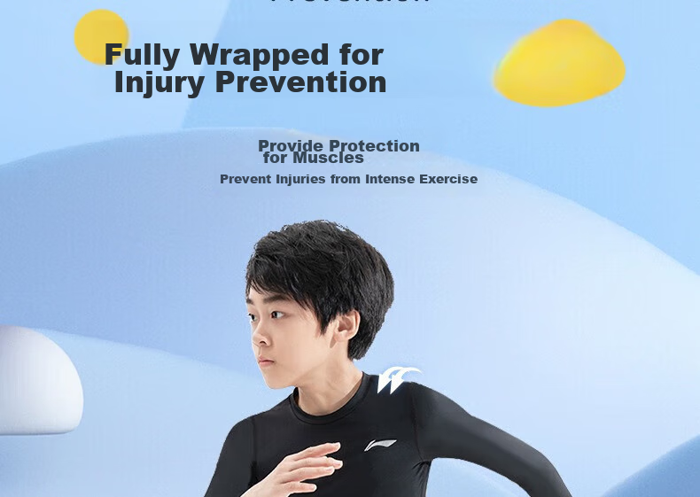 Li-Ning Children's Compression Pants for Boys, Sports Running Tights, Basketball Training Wear, High-Elasticity Quick-Dry Shark Pants, Spring And Summer 22