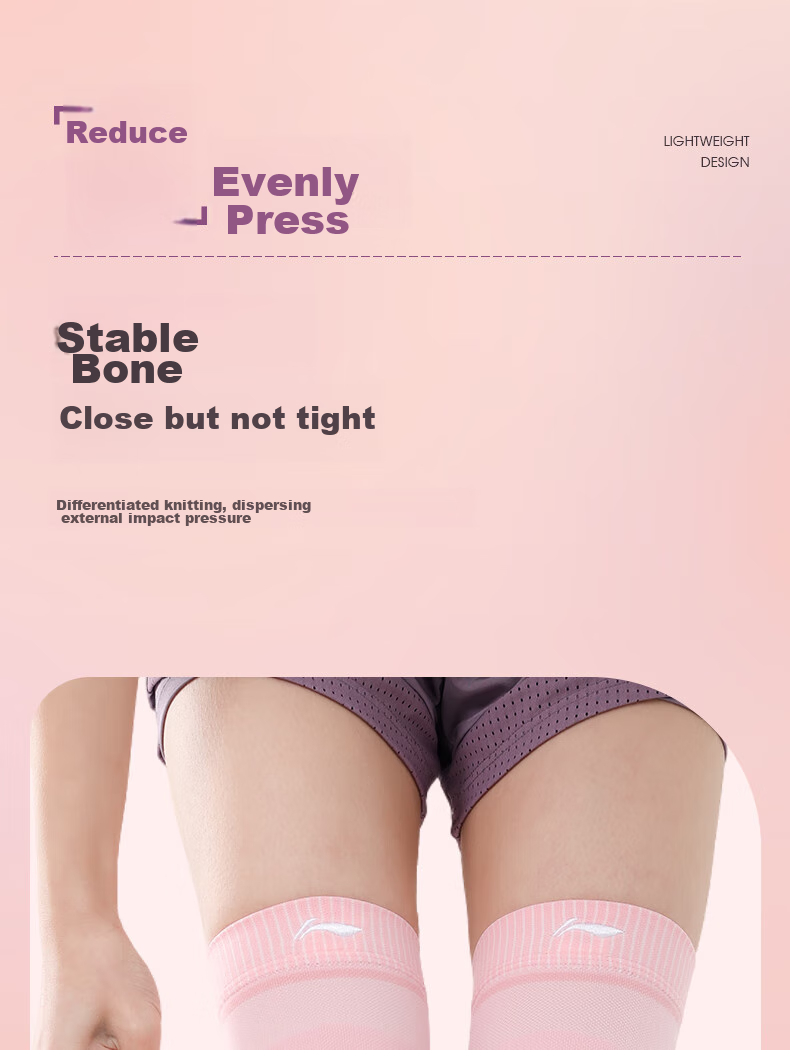 Li-Ning Knee Pads for Sports, Running, Women's Basketball, Meniscus, Patella, Women-Specific Badminton, Jump Rope, Hiking Knee Protectors, Thi 9