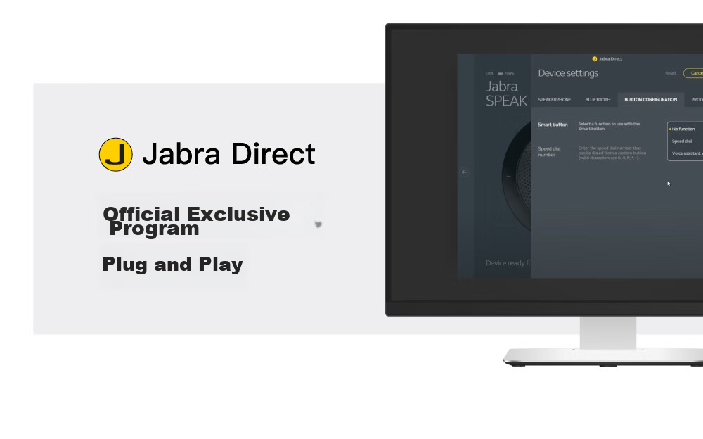 Jabra Video Conference Omnidirectional Microphone Pickup Noise Reduction Wireless Bluetooth Speak 510+ UC Speaker Amplifier 11