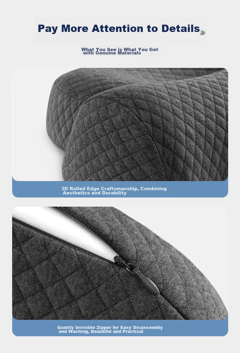 J.Sir Cervical Pillow Neck Support Pillow for Cervical Spondylosis, Deep Sleep for Adults, Medical Anti-Snoring Memory Foam Pillow 15