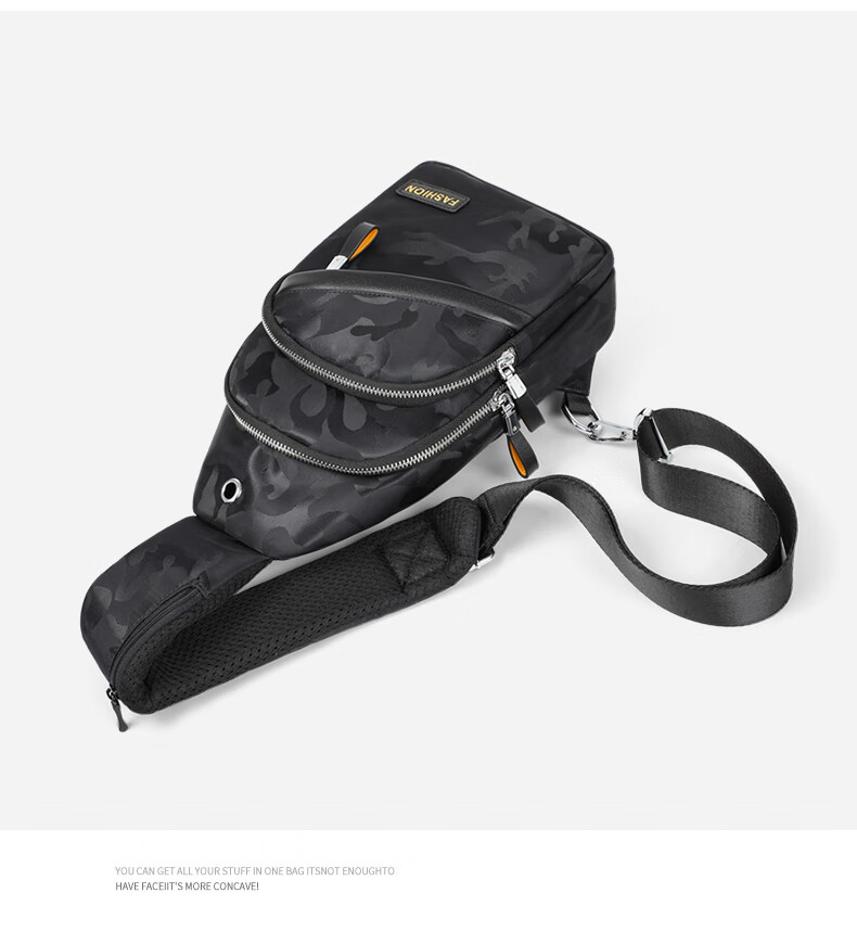 Viney Men's Crossbody Bag, Chest Pack, Sports Phone Bag, Waist Pack, Cycling Small Satchel, Shoulder Bag for Men, Multifunctional Large Capacity 18
