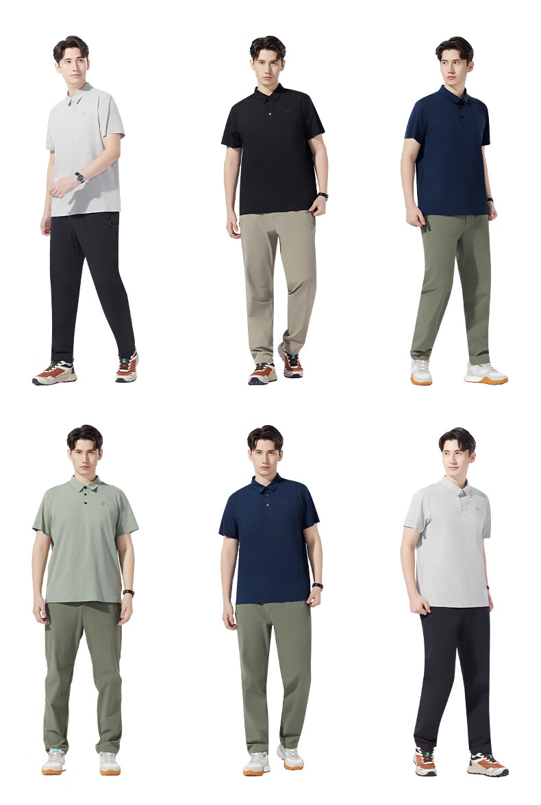 TECTOP Outdoor Short-Sleeve Polo Shirt for Men, Breathable Sports Undershirt, Casual T-Shirt 2422175TX Men's Classic Black M 16