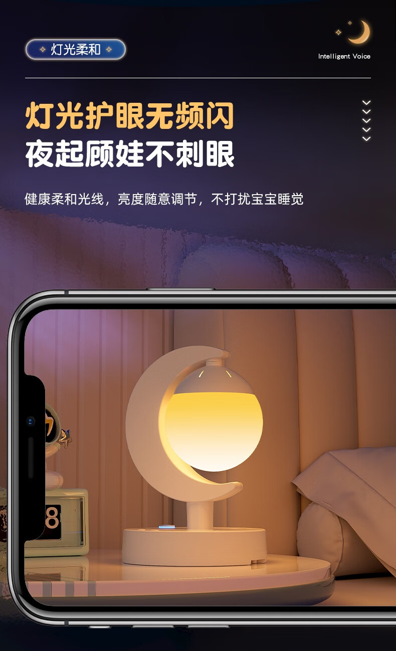 Sushiheermo [360° Rotating Night Light + Remote Control] Multifunctional, 2 USB + Type-C, 4 Outlets, 0.1 Meter Power Strip, Socket, Multi-Port Office And Study Night Light Power Strip 2