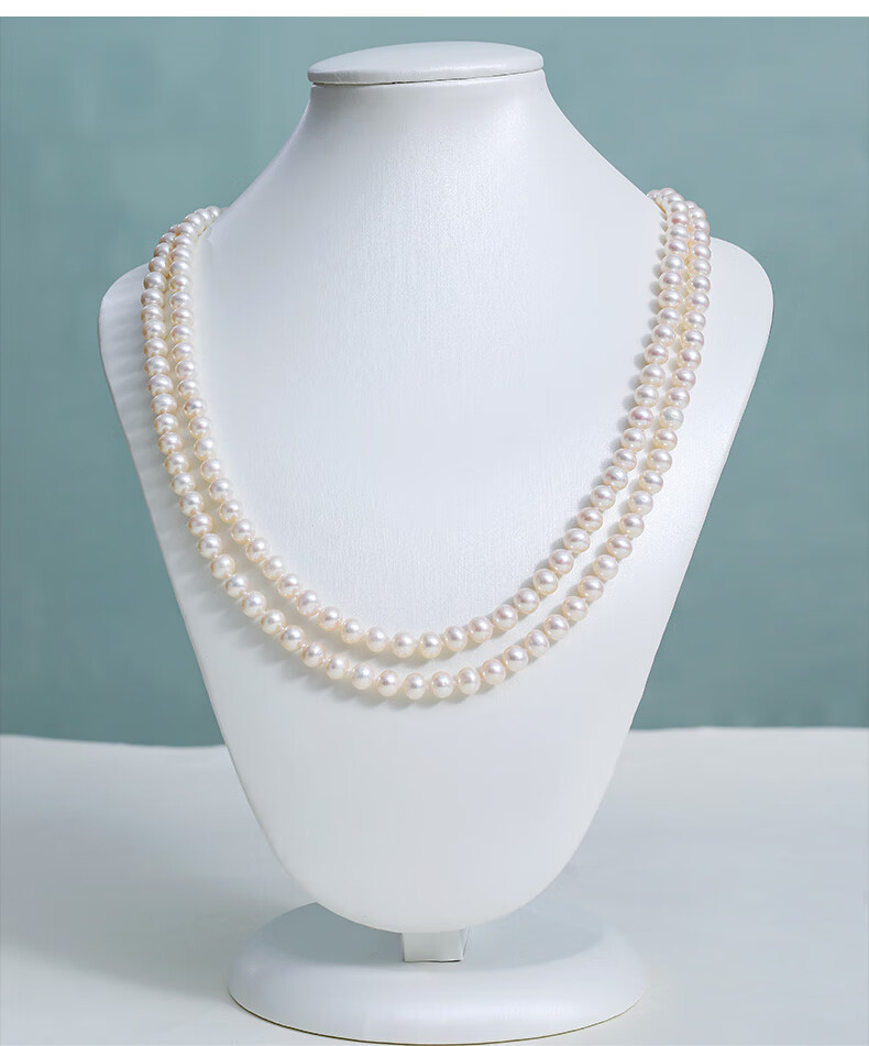 Daimi Seedless Near-Round 8.3-9.3mm 120cm Freshwater Pearl Necklace Sweater Chain Mother's Day Gift for Mom And Mother-I 17