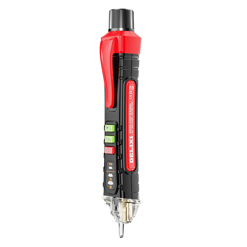 DELIXI ELECTRIC Voice Broadcast Induction Electric Pen High-Precision Household Circuit Tester Multifunction Voltage Detector [Voice Version]