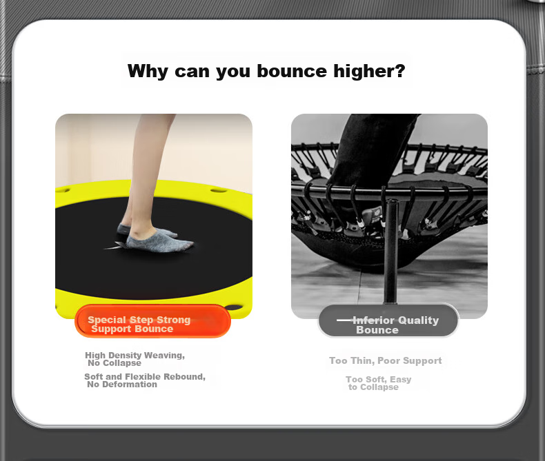 XTEP Trampoline for Children And Adults, Indoor Single Bar Bouncy Jumping Device, Exercise Equipment for Ages 3-10, Home Use 21
