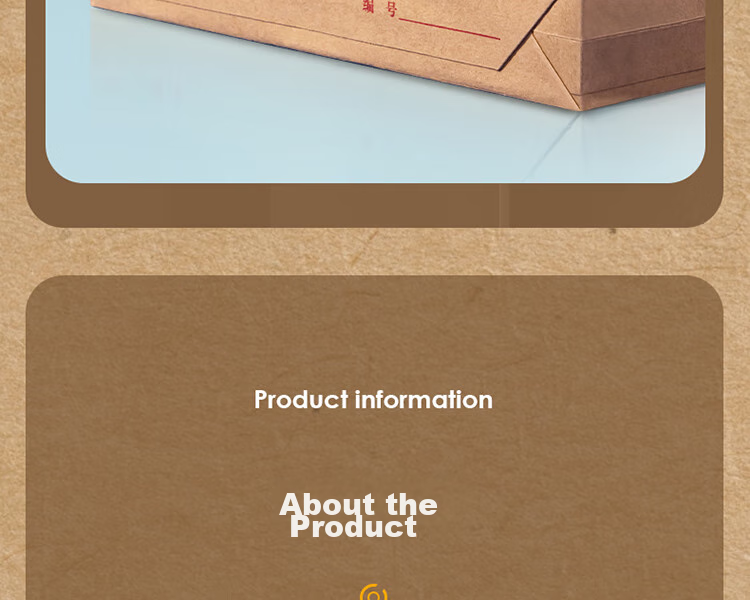 Deli 10 Pieces 280g Thick Kraft Paper File Folders, Document Storage with 6cm Side Width for Bids, Contracts, And Files, Bid Document Folders for Office File Protection 64104 18