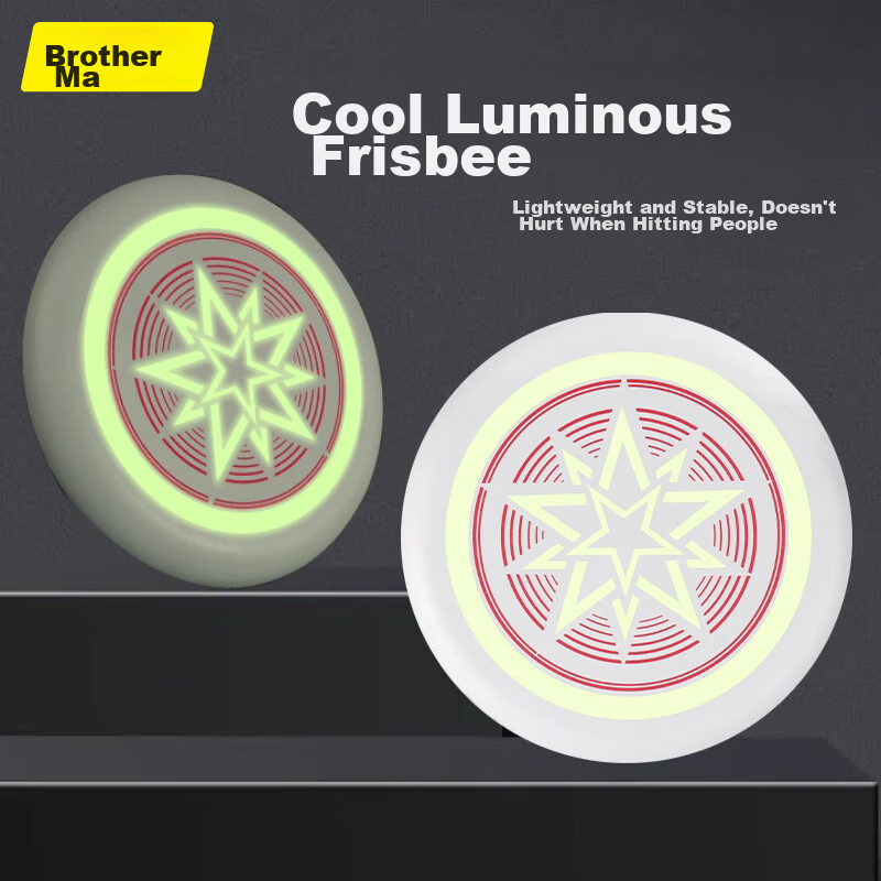 Martin Brother Children's Outdoor Toy Soft Frisbee with Glow-In Design, Youth Frisbee Toy for Boys And Girls, Birthday Gift
