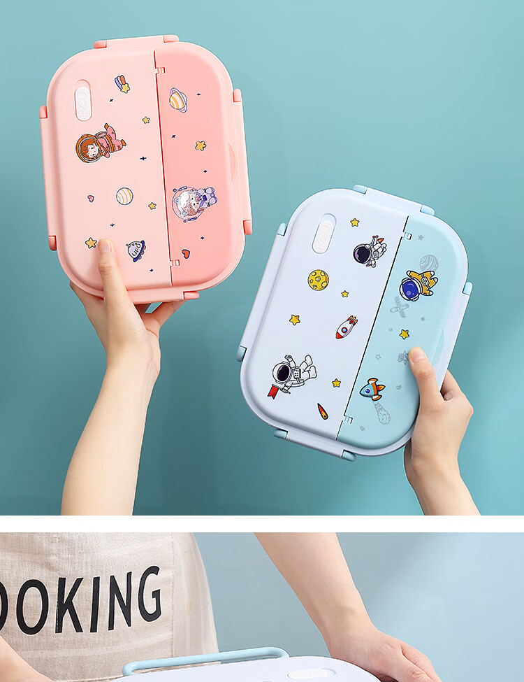 Dipuer Insulated Lunch Box, Student 316 Stainless Steel Lunch Box, Children's Special Large Capacity Compartmented Meal Box, 1550ML 3