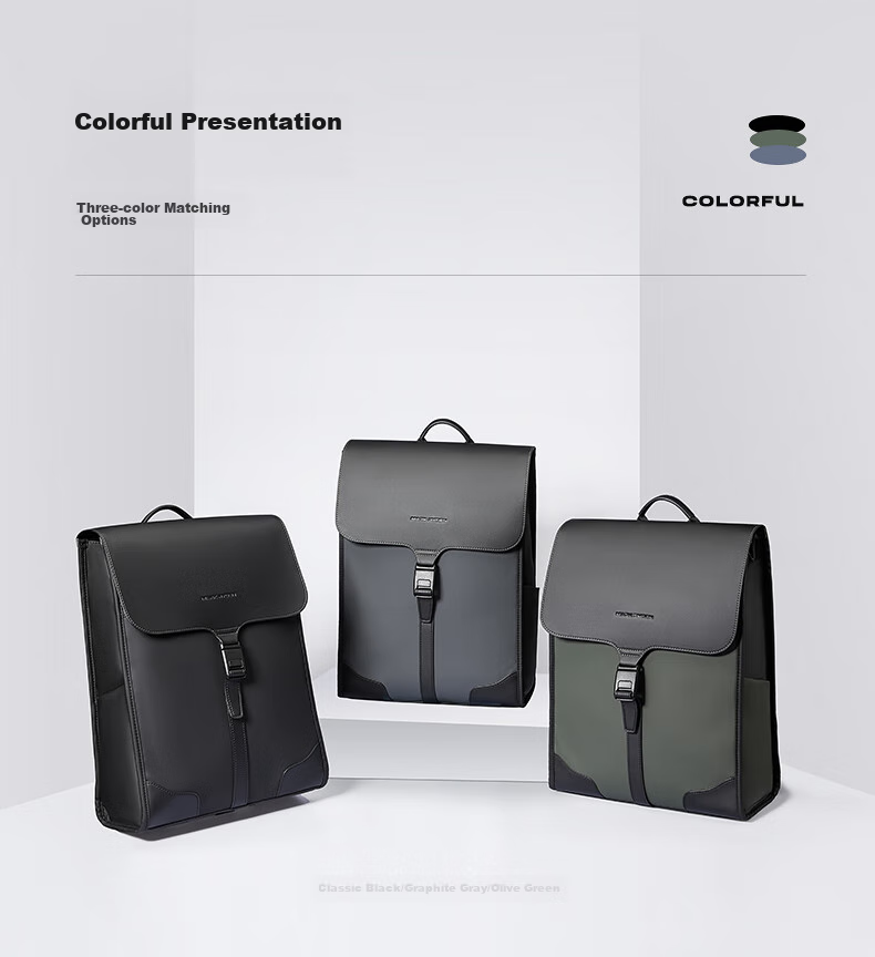 MARK RYDEN Nordic Style Backpack for Men And Women, Magnetic Buckle Bookbag, Travel Bag, Simple Luxury Laptop Bag MR1611 2