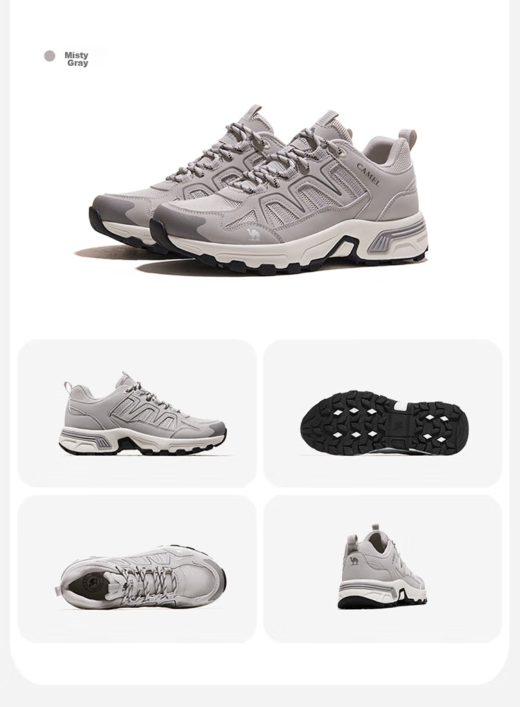CAMEL [Taihang] Outdoor Hiking And Mountaineering Shoes for Men And Women, Water-Resistant, Non-Slip, Breathable Mountain Climbing Sports Shoes 14