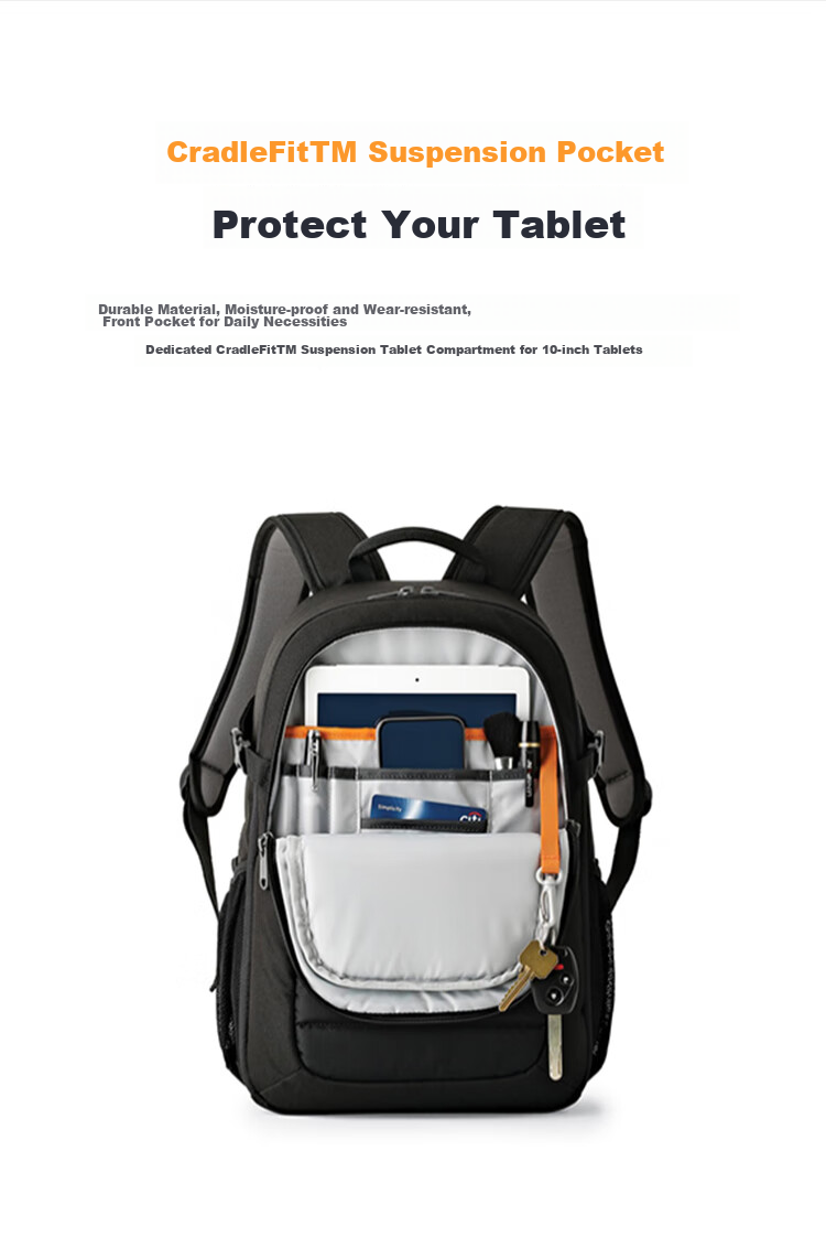 LOWEPROleshebao Camera Bag, Tahoe BP150 Professional Backpack Photography Bag for Men And Women, Sports Camera Bag for DSLR And Mirrorless Cameras, Multifunctional Drone Bag, Blue (LP36893-PWW) 6