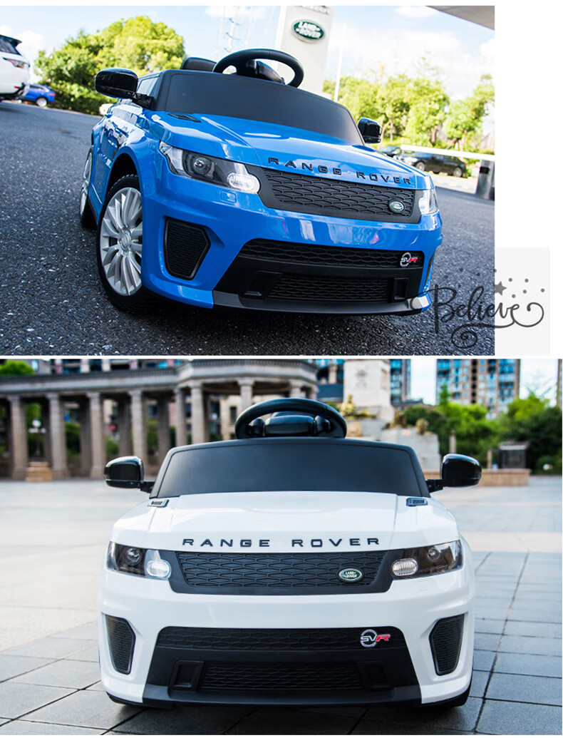 CHILOKBO Children's Electric Car, Four-Wheel Dual Drive Remote Control Vehicle, Can Be Pushed by Hand, Suitable for Taking Children Out, Child's Ride-On Car, Gift, Red 16