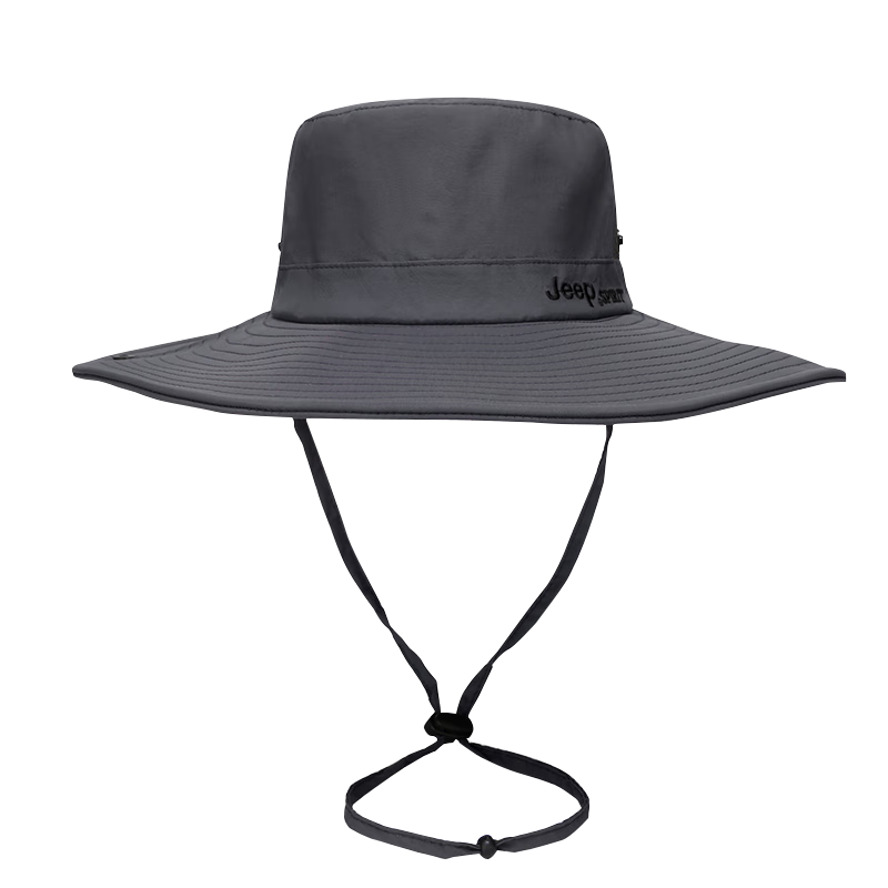 JEEP Men's Four-Season Sun Hat Unisex Adjustable Wide Brim Fisherman Hat UV Protection Sun Cap A0359