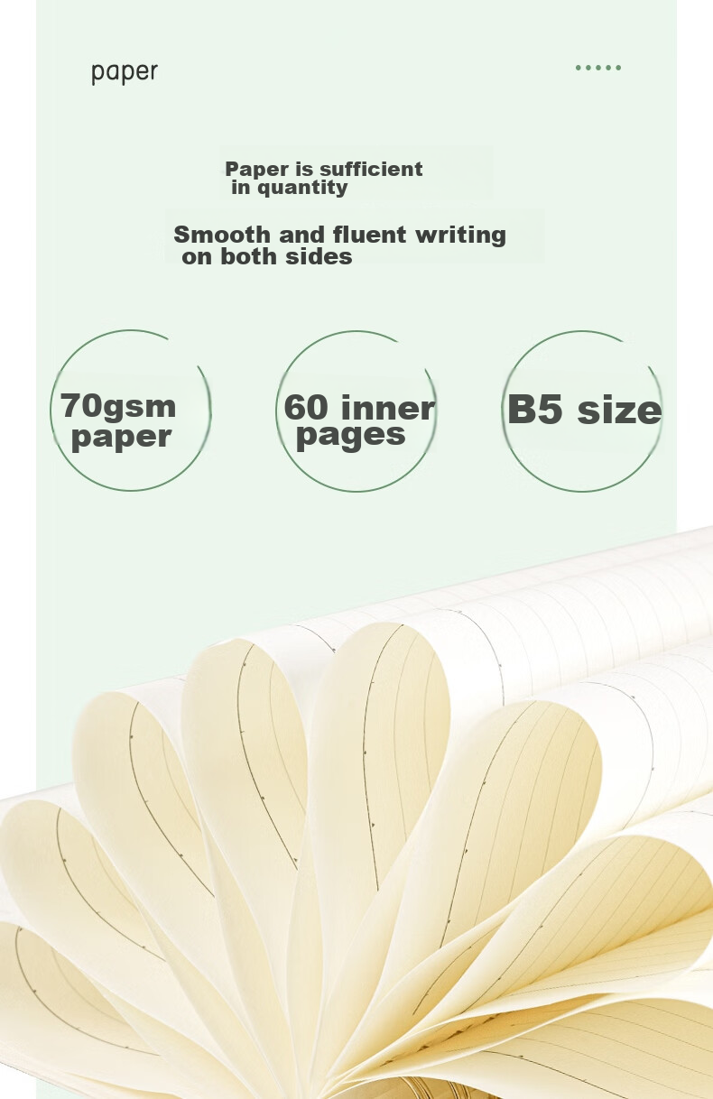 Deli 4-Pack/B5/240 Sheets Total Simple Retro Series Notebooks, Spiral-Bound Notebooks, Journal, Error Correction Book, Student Exam Preparation LB560 8