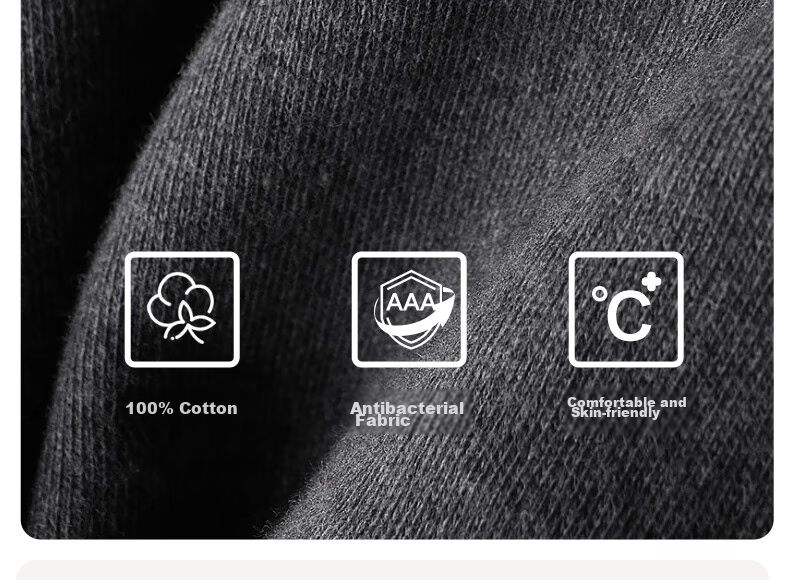 SEPTWOLVES [100% Cotton Antibacterial 2-Pack] Men's Thermal Underwear, Pure Cotton Antibacterial Warm Base Layer Pants 8