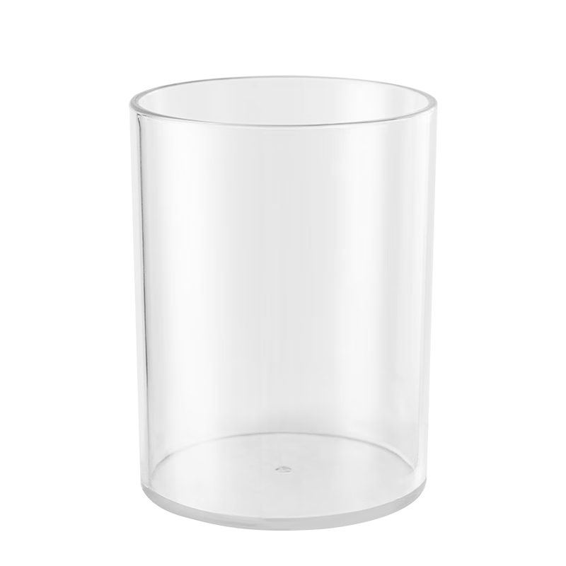 Deli Transparent Round Pen Holder, Stylish Minimalist Desktop Marker Storage Box, Office Stationery Organizer Decoration, PK907