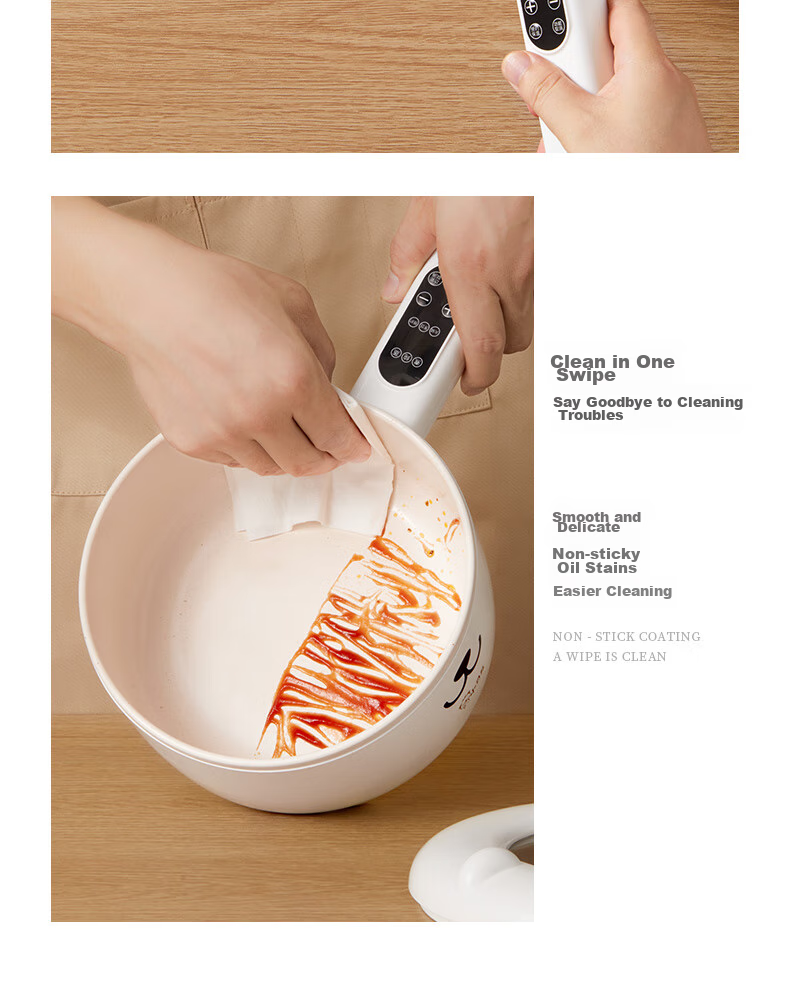 Xiaobeixiong Xiaobeixiong Baby Food Cooker Multi-Functional Electric Cooking Pot for Steaming, Boiling, Hot Pot, Noodles, Frying, Cooking Porridge And Baby Food Preparation Machine 13