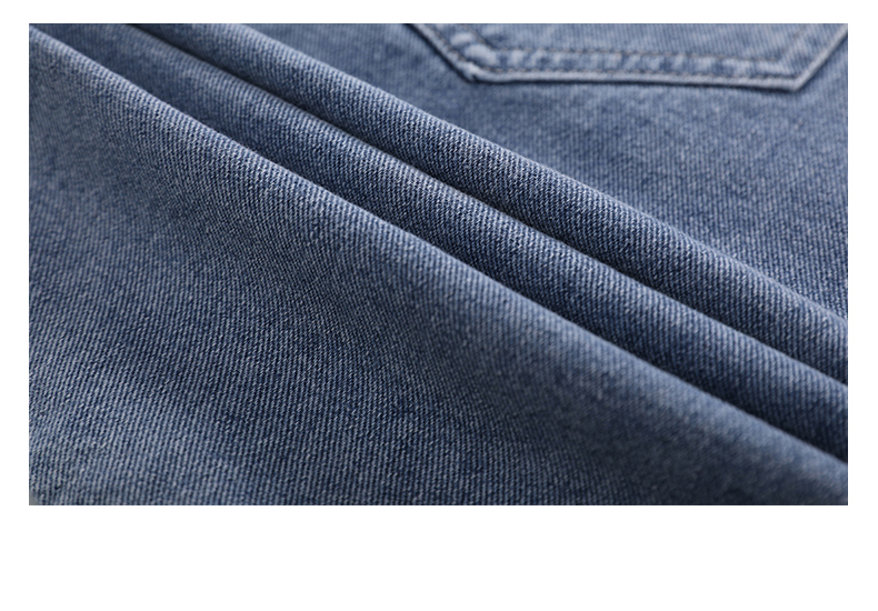 ROMON Men's Denim Shorts, Summer Lightweight Trendy Casual Five-Point Pants, Loose-Fitting Trousers, Men's Clothing 9607 Light Blue XL 8