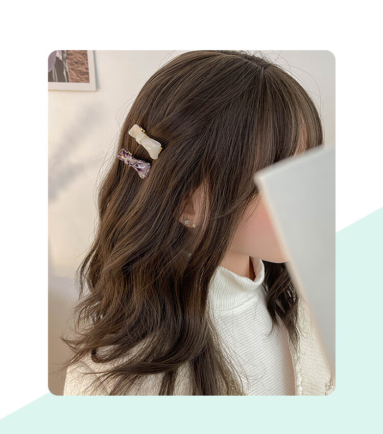 CHIMERA 2 Pieces Bangs Side Hair Clips, Back of Head Duck Bill Clips, Hair Accessories, Hairpins, Birthday Gift for Girls 8