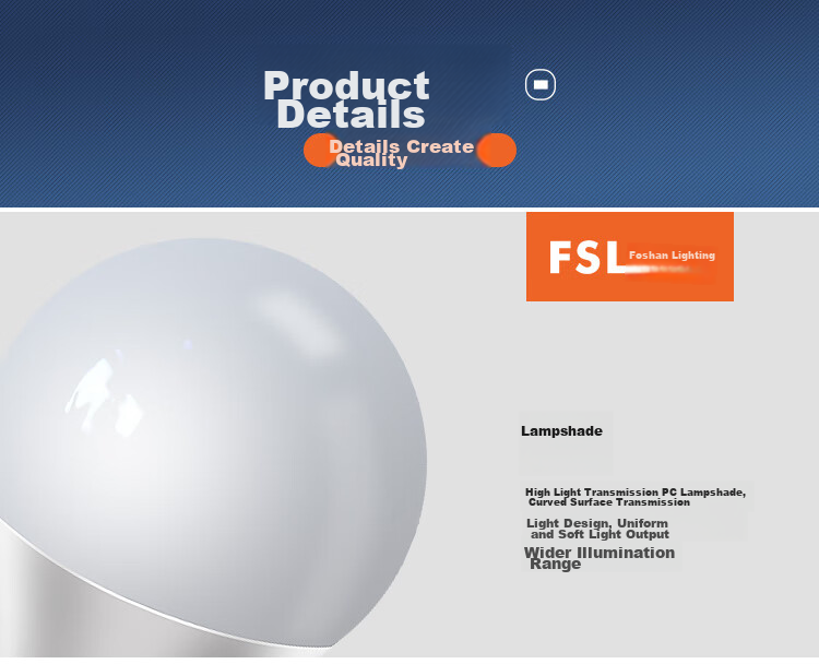 Foshanzhaoming LED Bulb, 5.5W Large Base G45 Energy-Saving Light Bulb, E27 White Light 6500K Mingzhu Third Generatio 15