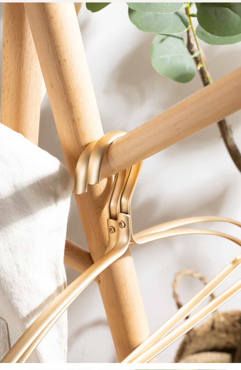 Fanyejia Aluminum Alloy Hangers, 10 High-End Models, Household Clothes Hangers, Seamless Wardrobe Hangers, Anti-Shearing Angle Drying Rack 11