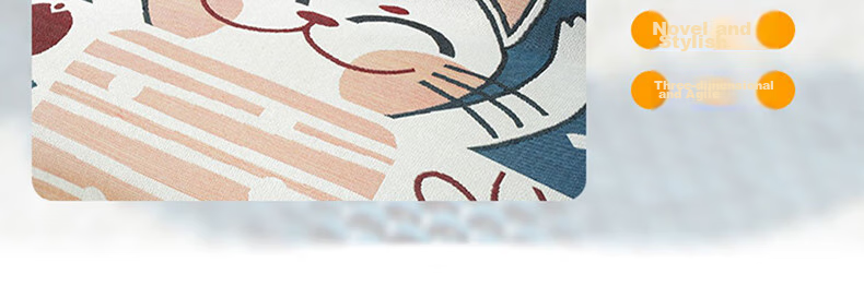 AVIVI Sofa Cover, Slipcover, Seat Cushion, Non-Slip, All-Season, Full Coverage, 180*300, Lucky Cat Desig 5