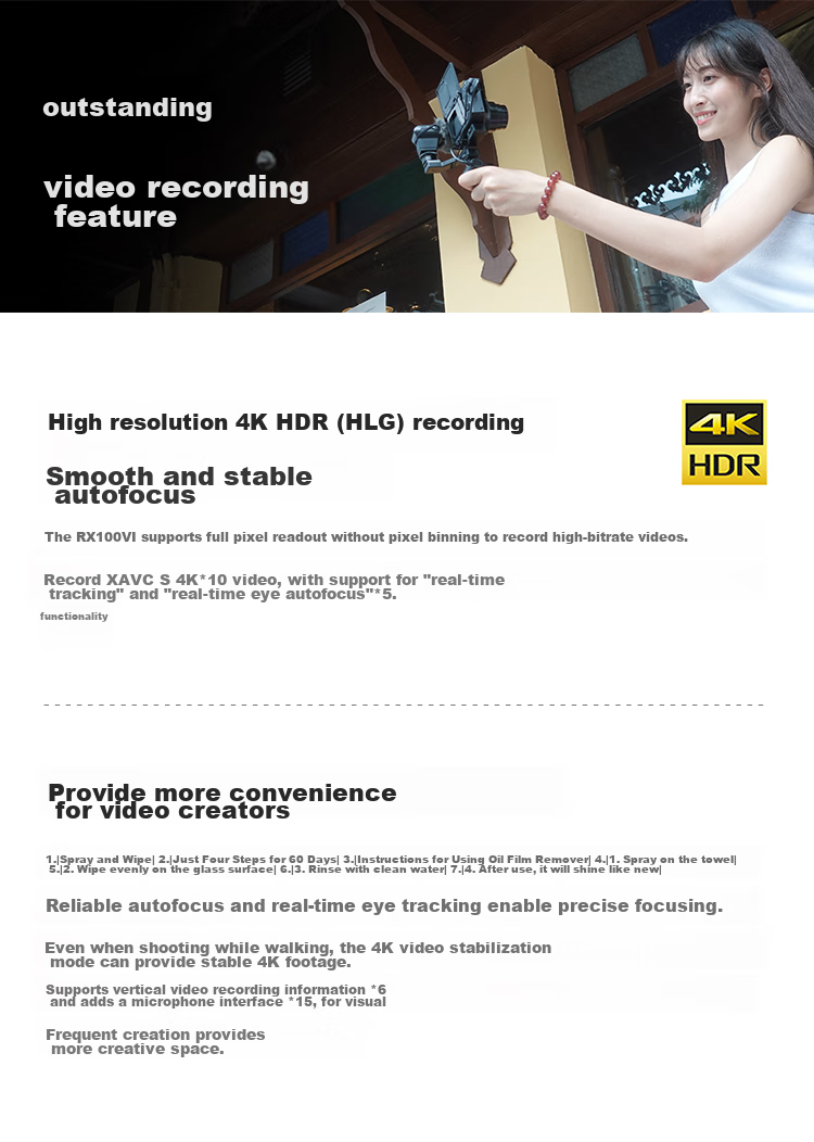 SONY [Holiday Gift] DSC-RX100M7 Black Digital Camera (24-200mm Zoom Range, Real-Time Eye AF, RX100 VII/Black) 16