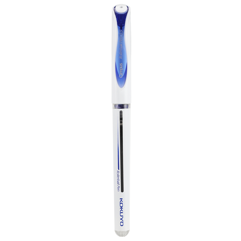 KOKUYO Campus Student Office Direct Liquid Needle Pen Signature Pen Rollerball Writing Exam Pen, 0.5mm, Blue, WSG-PR4015B