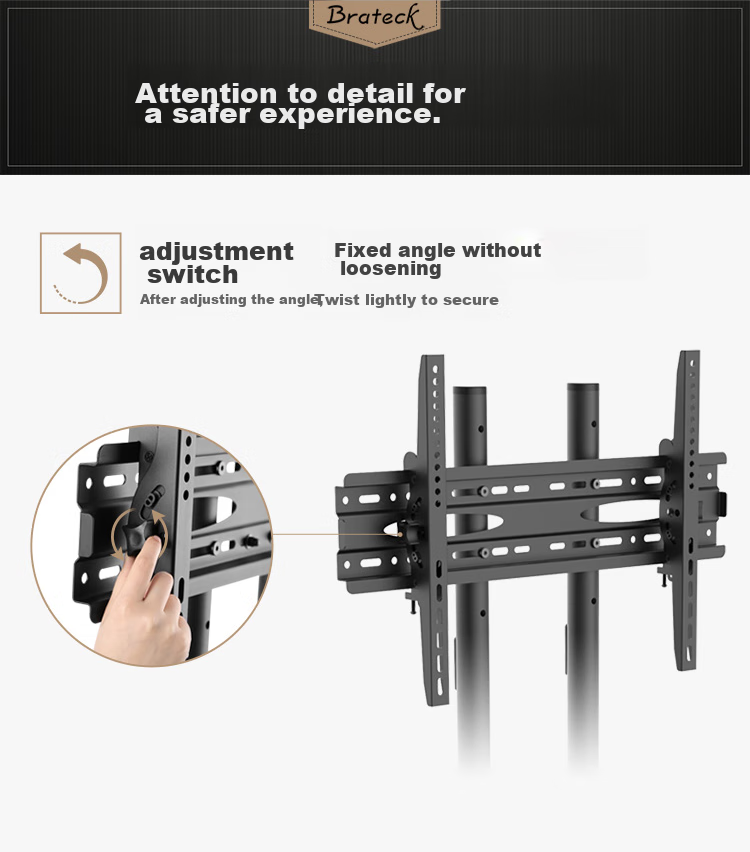 Brateck (43-75 Inch) 65 TV Stand, 55 TV Wall Mount, TV Bracket, TV Stand FC500 17