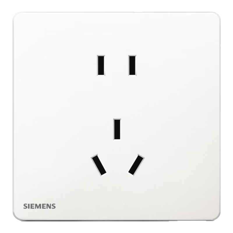 SIEMENS Socket Panel, 10A Five-Hole Socket, Skin-Friendly Smart Toilet Socket, Yucai Cream White, 5UB40403NC01