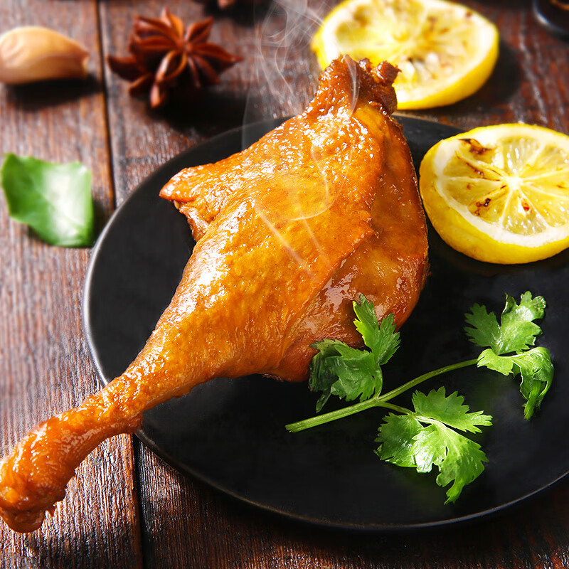 百草味鸭腿五香味100g 熟食卤味即食鸭货休闲零食送礼解馋小吃