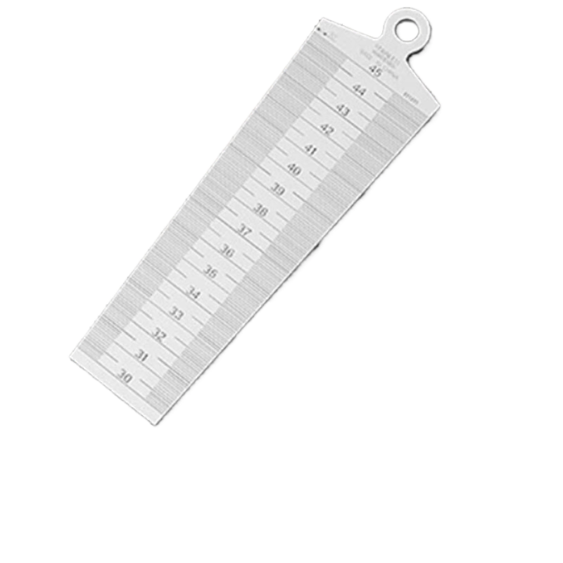 Mitz Stainless Steel Feeler Gauge Wedge Feeler Gauge Taper Gauge Hole Diameter Measuring Gauge 15-30mm