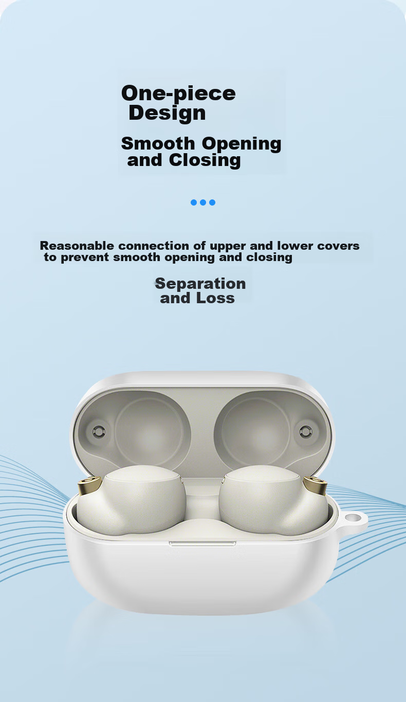 Masentek Earphone Protective Case for Sony WF-C710N Bluetooth Earbuds TPU Soft Silicone Storage Cover Shockproof Transparent 5
