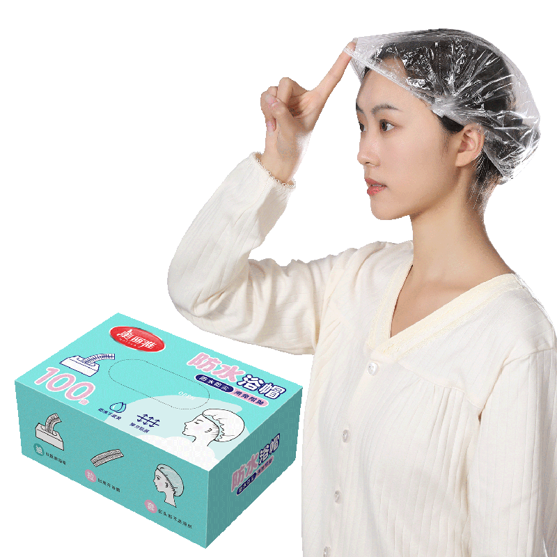 MARYYA [Received 200 Pieces] Disposable Shower Caps for Women, Extra Large And Thick Waterproof Bathing Caps for Hair Dyeing And Hair Treatment