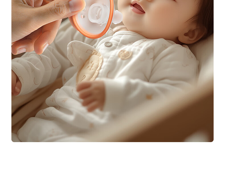 Beisinai Pacifier for Infants 0-3 Months And Above, Newborn Anti-Colic Silicone Soothing Device with Storage Box 24