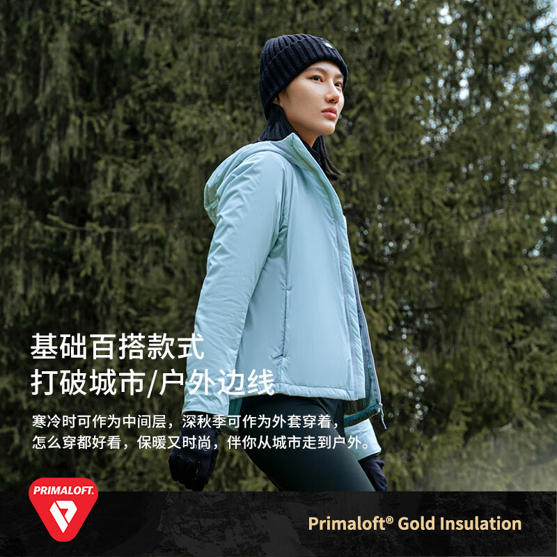 Pelliot [P Series] Primaloft Gold Label P Cotton Jacket Men and Women Outdoor Warm Winter Mountaineering Jacket 12340304 Black L