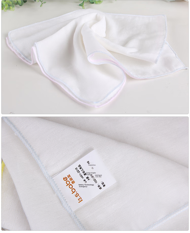 Xiqinbao Baby Gauze Drool Bib, Infant Feeding Towel, Newborn Washcloth Handkerchief, 25×25cm (Set of 6) 10