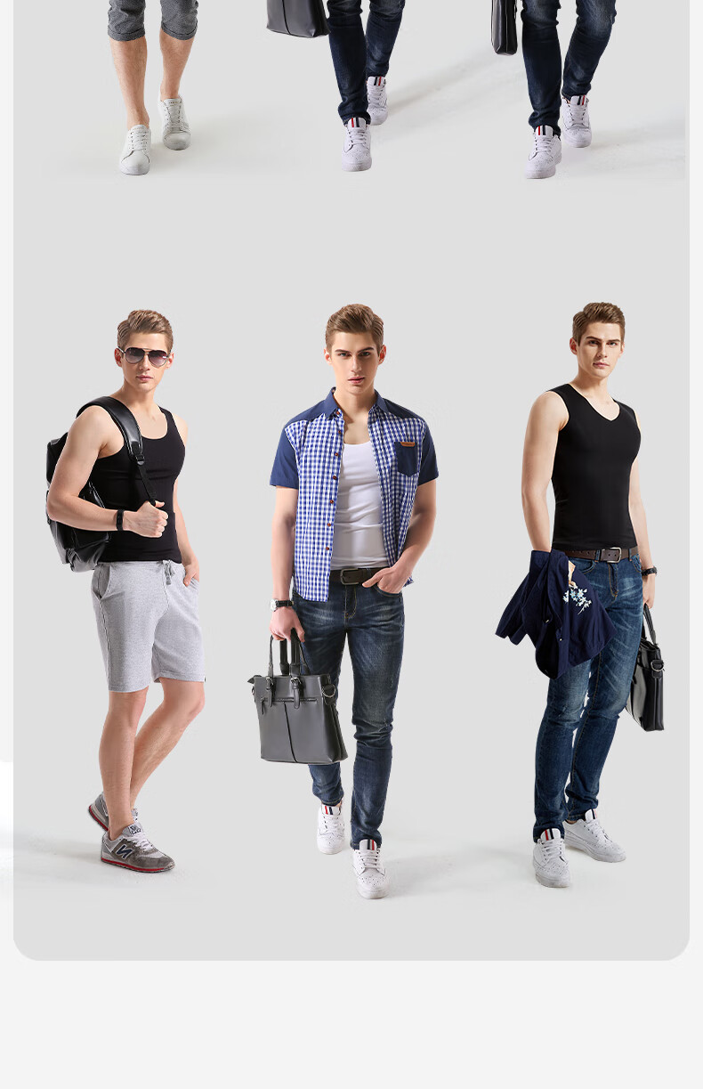 Jianyun Modal Seamless Vest Men's Thin Sports Sweat-Absorbing Base Layer Fitness Breathable Undershirt Tank Top Underwear 14