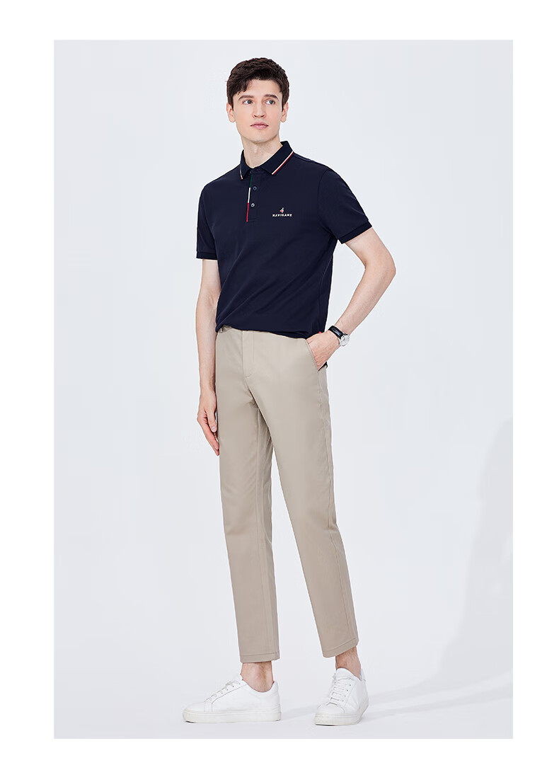 Navigare Men's Sweat-Free Short-Sleeve Commuter Casual Polo Shirt with Collar, 1325524566 24