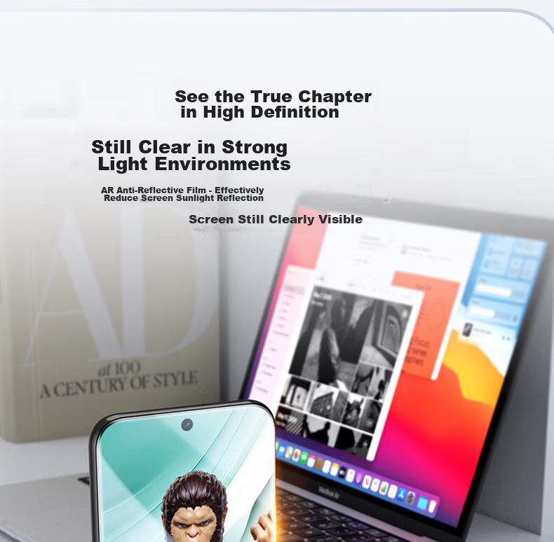BLUEO [Class ZEISS T*AR Enhanced Transparency + 3D Large Arc Edge], Suitable for Huawei Pura70Pro Screen Protector, Pura70Pro+ Tempered Glass Film, Pura70Ultra Anti-Fingerprint Protective Film 10