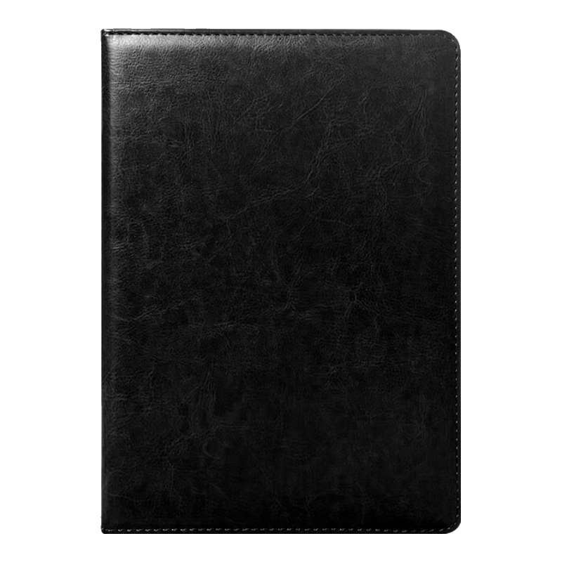 Bailiwen H10518 Black 18K Business Notebook, High-Quality Office Journal, Thickened Premium Diary, 200 Pages, Faux Leather Cover Work Notebook