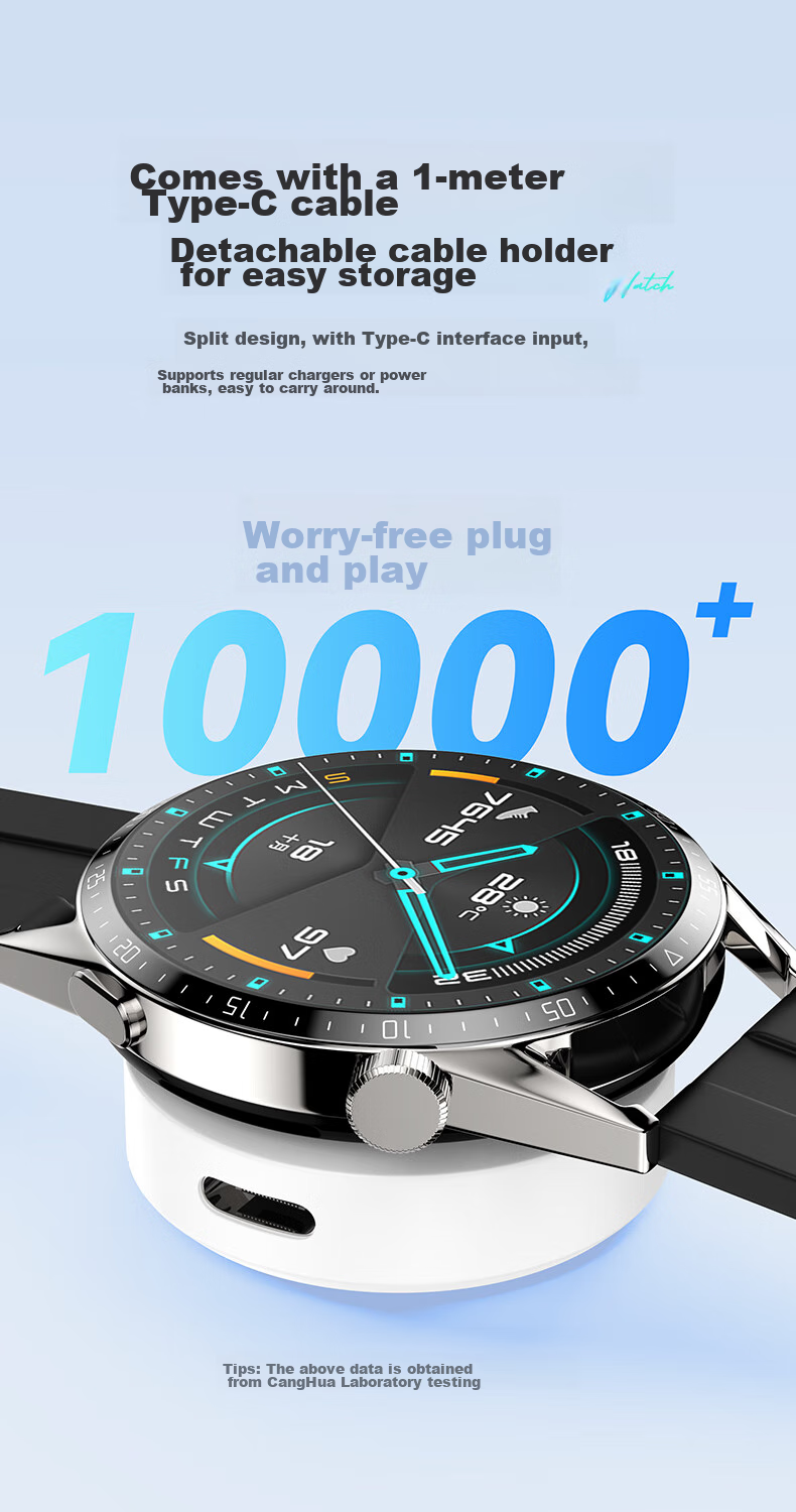 CangHua Magnetic Wireless Fast Charging Cable for Huawei Watch, Compatible with Watch GT/GT2/2E/Honor Watch 2/Magic/GS Pro Charging Dock CP06 7