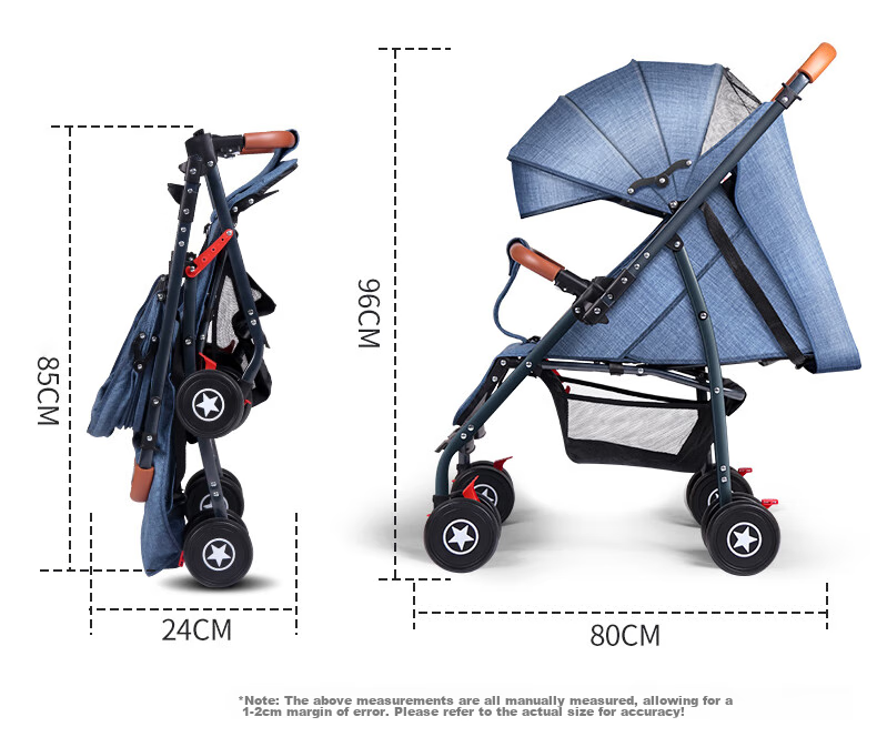ANGI BABY Stroller: Reclining, Foldable, Shock-Absorbing, Reversible Umbrella Stroller with One-Click Folding And All-Wheel Drive for Toddlers 19