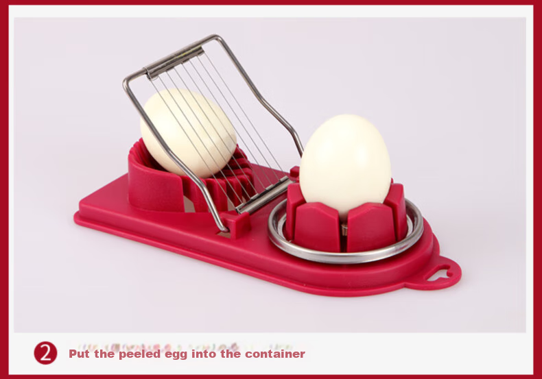 Jingmao Multifunctional Egg Cutter, Stainless Steel Egg Cutting Tool, Household Device for Cutting Preserved Eggs And Century Eggs, Separator And Slicer 12