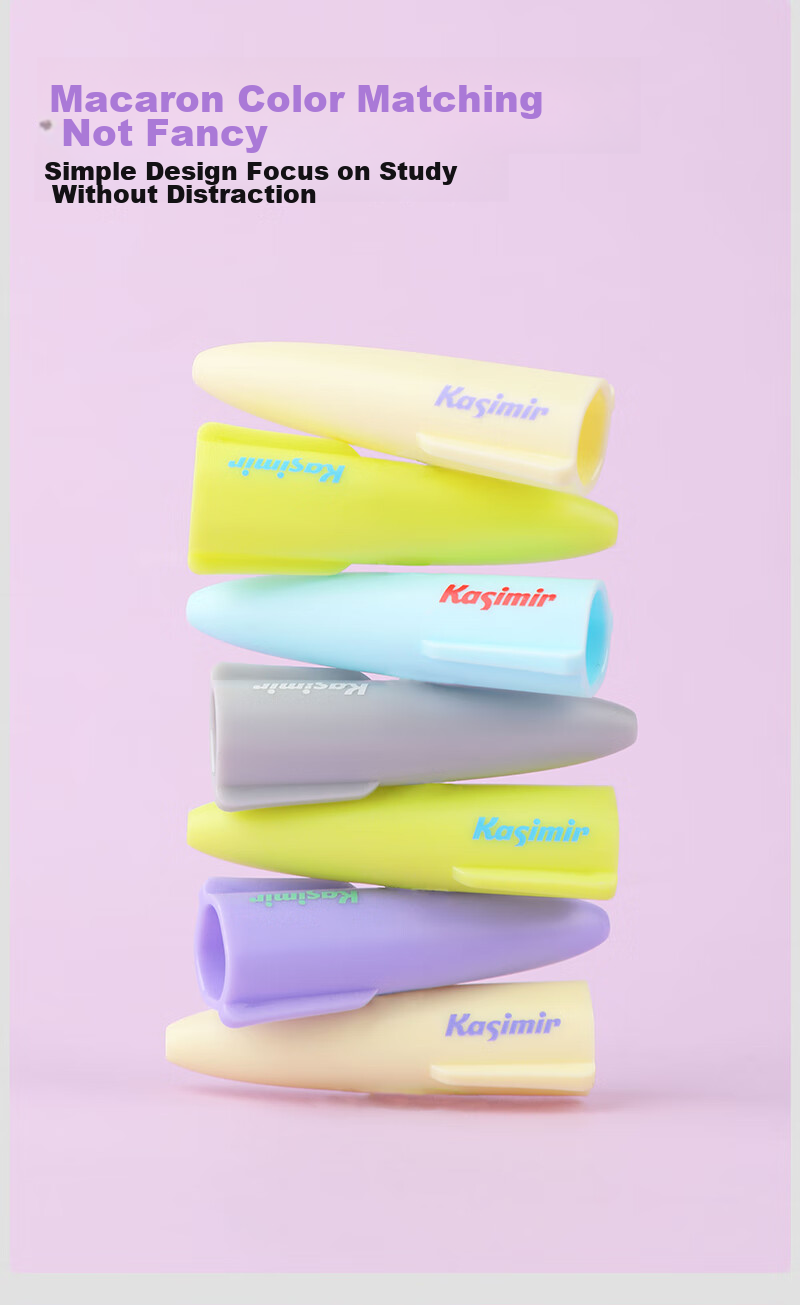 Kasimir Pencil Cap, Transparent Protective Cover, Elementary School Students, Kindergarten Beginners, Children's Pencil Cap, Hole Pen, Thick And Thin Barrel, Large Triangle Pencil Cap 8
