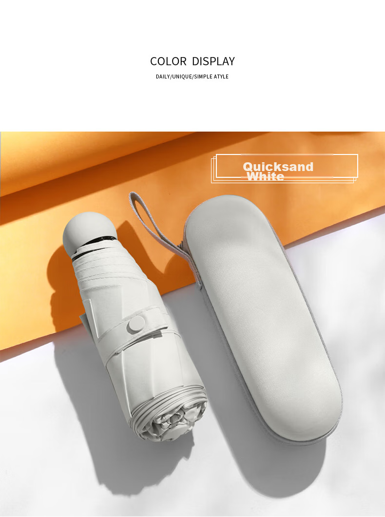 Tianwei Umbrella, Sun Protection And UV Protection, Mini Size for Women, Dual-Purpose for Sun And Rain, Sunshade Umbrella, Five-Fold Capsule Umbrella, Customizable 10