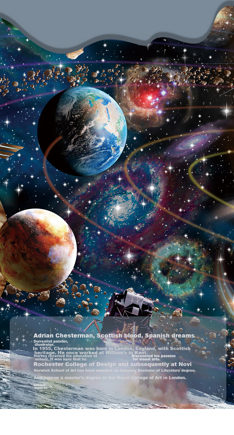 VOX Adult Puzzle, 1000 Pieces, Starry Sky Travel to The Moon, Space Moon Decompression, High Difficulty Puzzle, Birthday Gift 4
